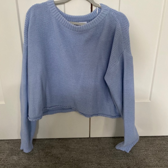 Princess Polly Sweaters - Princess Polly Blue Knit Sweater
